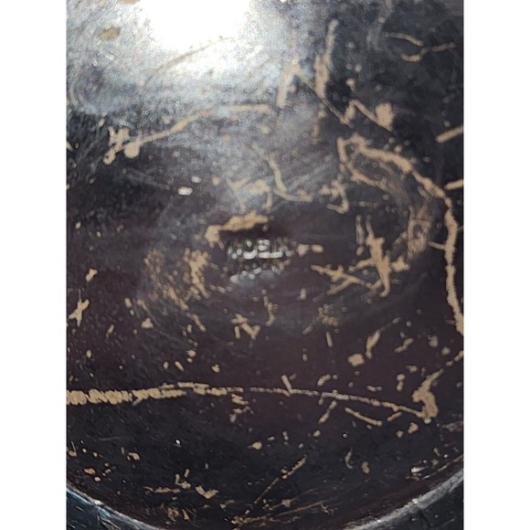 Vintage Heavy Brass Japanese Inlaid Cloisonné Missing 1 Handle Vase Made Japan - Picture 10 of 14